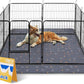 Sunheir Washable Pee Pads for Dogs Extra Large 48" x 60" 2-Pack, Reusable Puppy Pads Pet Training Pads for Dog Playpen Indoor, Waterproof Dog Pee Pads for Puppy Playpen, Whelping Pad - Deep Grey