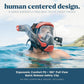 Seaview 180 V3 Full Face Snorkel Mask Adult- The V3 is The Perfect Snorkeling Gear for Adults- Snorkel Mask with 180 Panoramic Viewing and Up to 600% Easier Breathing- Patented Flowtech Air Intake