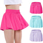 EXARUS Girls Butterfly Shorts Flowy Dance Skirt Cheer Skorts Athletic Tween Clothes Teen Preppy Outfits Flutter Kids
