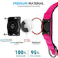 Upgraded AirTag Dog Collar, IP68 Waterproof Air Tag Dog Collar Holder, Reflective, Ultra-Durable, Comfortable Padded, Heavy Duty Dog Collars for Small Medium Large Dogs (XS (10.25"-13"), Hotpink)
