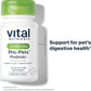 Vital Nutrients Pro Pets Probiotics for Dogs and Cats | Dog Probiotics for Digestive Health, Gut Health, Occasional Diarrhea* | Tasty Meat Flavor | Non-GMO | Hyperbiotics | 60 Micro Tablets