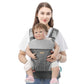 Baby Carrier Newborn to Toddlers - Ergonomic Adjustable Soft Breathable Comfort Infant Carrier for 7-35lbs, Enhanced Support, Easier to Wear (Grey)