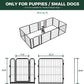 FXW Homeplus Unleashed Indoor Dog Playpen - Stress-Free and Safe Play, Heavy Duty 24 Inch 12 Wire Panels Dog Pen for Puppy and Small Dogs, Black│Patented