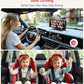 BM5PRO Double Car Camera for 2 Baby，7.2" 1080P Split Screen with IR Night Vision, Real-Time Monitoring Baby Car Camera,Easy Install, Family Travel Companion for Kids & Pets