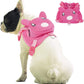 IDOMIK Dog Backpack Harness, No-Pull Dog Backpack with D-Ring for Small Medium Dogs, Cute Self Carrier Backpack for Dogs to Wear, Adjustable Dog Harness Backpack for Traveling Camping Hiking,Pig,XS