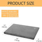 EMPSIGN Stylish Dog Bed Mat Dog Crate Pad Mattress Reversible (Cool & Warm), Water Proof Linings, Removable Machine Washable Cover, Firm Support Pet Crate Bed for Small to XX-Large Dogs, Grey