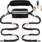 Hands Free Dog Leash, Waist Leash for Dog Walking 2 Dogs, Double Dog Leash for Two Dogs with Padded Handles, Dog Leashes for Medium and Large Dogs, Dog Walking Accessories,Tangle Free,No Pull