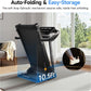 Treadmills for Home with Incline, Auto Foldable Running Treadmills, 8.0 MPH Walking Pad Treadmill with Bluetooth, 300 lbs Weight Capacity Quiet