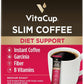 VitaCup Slim Instant Coffee Packets, with Garcinia, Fiber, B Vitamins, Bold & Smooth, Medium Dark Roast, 100% Arabica Coffee in Single Serve Sticks, 10 Ct