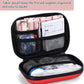 Mini First Aid Kit -Small Waterproof Hard Shell Medical Kit with Compartments for Camping, Hiking, Car, Home, Office, School - Vehicle & Outdoor Emergency Medical Kit (Red)