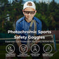 BLUE CUT Sports Protection Goggles, Photochromic Lenses Safety Glasses for Basketball, Pickleball and Outdoor Sports