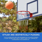 Basketball Net, Stainless Steel Braided Chain Heavy Duty, Standard Basketball Net (12 Links), Quick Installation. Suitable for Indoor and Outdoor Climates