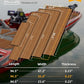 FOCEAN Boat Flooring EVA Foam Boat Decking Faux Teak Marine Flooring Boat Mat Boat Carpet Sheet for Motorboat RV Yacht Kayak Surfboard, 94.5"x 47.2"/35.4"/23.6"/15.7"