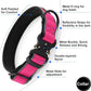 Plutus Pet Tactical Dog Collar, Reflective, Adjustable Heavy Duty Dog Collar, Soft Padded and Comfortable, for Small Medium and Large Dogs (Hot Pink, M)