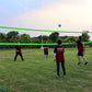 Volleyball Net Outdoor - Portable Volleyball Set for Backyard with Professional Volleyball Net, Wrap Yarn Volleyball and Pump, Boundary Line, Carry Bag