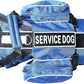 Serijoars Dog Vest Harnesses with Saddlebag Backpack for Camping & Travel - Reflective Hound Hiking Backpack Saddle Bag - Lightweight Vest Harness for Medium & Large Dogs (Blue, S)