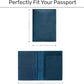 HIFA Leather Passport Holder, Handmade Passport Cover with Card and Ticket Slot - Genuine Leather, Elegant Design, Easy Access - Passport Case, Passport Wallet, Passport Holder