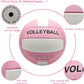Volleyball Official Size 5 for Indoor Outdoor, Thicker PU Soft Volleyball Kit for Girls Boys Teenager Adults Beach Game Gym Training Beginner