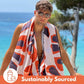 ECCOSOPHY Microfiber Beach Towel - Sand Free Towels are Quick Dry, Light Weight, Super Absorbent - Perfect Pool, Travel, Cruise, Camping Essentials - Oversized Extra Large for Adults 71x35 in