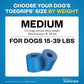Dr Buzby's Medium ToeGrips for Dogs - Instant Traction on Wood/Hardwood Floors - Anti Slip Relief - Grippers for Senior Dogs - Stop Sliding Instantly - Rubber Nails for Paws - 1 Pack (20 Grips)