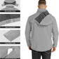 Outdoor Ventures Men's Lightweight Softshell Jacket Fleece Lined Hooded Water Resistant Winter Hiking Windbreaker Jackets