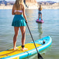 iROCKER Cruiser 7.0 Inflatable Stand Up Paddle Board Premium SUP and Accessories - Beginner Friendly - Extra Wide Base - Tandem Capable