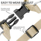 PUPTECK No Pull Dog Harness Soft Adjustable Basic Nylon Step in Puppy Vest Outdoor Walking with ID Tag and A-ir Tag Case, Cream, XS