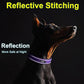Fida Heavy Duty Dog Collar, Ultra Comfortable Soft Neoprene Padded, Adjustable Reflective Nylon Pet Collar with Durable Metal Belt Buckle for Large Breeds (L, Purple)