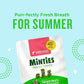 Minties Dental Treats for Cats, Salmon Flavored Treats for Cats, Freshens Breath and Controls Tartar, 30oz (12 2.5oz Bags)