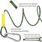 X XBEN Outdoor Climbing Rope 10M(32ft) 20M(64ft) 30M(96ft) 50M(160ft) 70M(230ft) 152M(500FT) 352M(1000FT) Static Rock Climbing Rope for Escape Rope Ice Climbing Equipment Fire Rescue Parachute