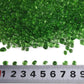 Lustering Decorative Round Glass Beads,Glass Marbles,Glass Pebbles,Glass Gems Beads for Fire Pit Crafts Resin Art,Vase Filler, Fish Tank, Aquarium Garden Decoration,3-6mm,1-Pound (Light Green)