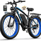Ebike for Adults Electric, 52V 19.2Ah/32Ah, Peak 2000W/2500W E-Bike, 36/40MPH, 70 Miles/100Miles Long Range, Hydraulic Disc Brake, Off Road Snow Mountain E-Bike, 24"/26" Fat Tire Fast Electric Bicycle