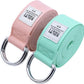 Yoga Exercise Adjustable Straps 8FT with Durable D-Ring for Pilates & Gym Workouts | Hold Poses, Stretch, Improve Flexibility & Maintain Balance