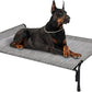 Veehoo XL Outdoor Elevated Dog Bed, Raised Dog Cot for Extra Large Dogs, Cooling Washable Waterproof Pet Hammock Beds with Slope Headrest, Breathable Mesh and Sturdy Frame, X-Large, CWC2204