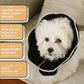Adjustable Small Dog Cone,Soft Cat Recovery Cone Collar,Cute Cat Surgery Collar for Kitten,Puppy,Black,Medium