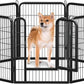 32 Inch Dog Playpen - 8 Panels Metal Pet Exercise Pen for Small-Medium Dogs, Indoor/Outdoor Dog Fence for Yard, Garden, Camping & RV Travel