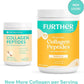 Further Food Vanilla Collagen Peptides Powder, Grass-Fed Pasture-Raised Hydrolyzed Type 1 & 3 Protein, Gut Health + Joint, Hair, Skin, Nails, Paleo Keto Sugar-Free 22.22 oz