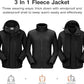 CAMEL CROWN Men's Ski Jacket 3 in 1 Waterproof Winter Jacket Snow Jacket Windproof Hooded with Inner Warm Fleece Coat