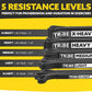 Long Resistance Bands for Working Out Men and Women - Set of 5 Pull-Up Bands, Rubber Handles and Door Anchor - Workout Bands Resistance for Men - Exercise Bands Resistance Bands Set