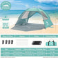 CAMEL CROWN Beach Tent UPF 50+ Sun Shelter for 2/3/5/6 Person, Lightweight Portable Sun Shade with Sand Anchor, Family Beach Day & Outdoor Adventures