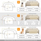 Calming Dog Bed Fluffy Plush Dog Mat for Furniture Protector with Removable Washable Cover for Large Medium Small Dogs and Cats (Large, Beige)