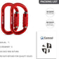 Heavy Duty Carabiner, 25kn(About 5620 lbs) Oval Carabiner Clip O-Shape Rock Climbing Carabiner Lightweight Caribeener for Climbing, Mountaineer, Aerial Work