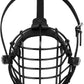 German Shepherd Dog Muzzle Metal Basket for Medium Large Dogs Adjustable Durable Leather Straps Secure Wire Mask for Biting Chewing Barking (Black, L - Size)