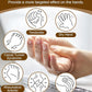 2 Pcs Castor Oil Pack Wrap for Hands, Reusable Organic Cotton Hand Castor Oil Pads, Self Adhesive Adjustable Hand Wraps, Prevent Leakage, Comfort Fit (Khaki)