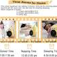 Kids Alarm Clock for Girls Pear Alarm Clock with Snooze Toddler Sleep Training Clock for Bedroom Home Office(Yellow)