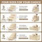 Dog Stairs for Small Dogs & Cats, 3-Step Extra Wide Non-Slip Pet Steps for Couch Sofa and Chair, Beige, 15.7" H
