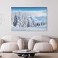 Nature Wall Art Prints - Ocean Forest Mountain Lake Canvas Landscapes - Small to Extra Large Living Room Bedroom Kitchen Bathroom Décor (Snow Covered Trees on Mountain, 35L" x 53W")