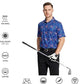 Men's Golf Polo Shirts Short Sleeve Striped Performance Moisture Wicking Dry Fit Golf Shirts for Men