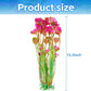AQUANEAT Artificial Fish Tank Plants, Plastic Aquarium Accessories Large, 15.5 inch Red Decorations, 2pcs