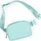ODODOS Unisex Mini Belt Bag with Adjustable Strap Small Fanny Pack for Workout Running Traveling Hiking, Icing Blue